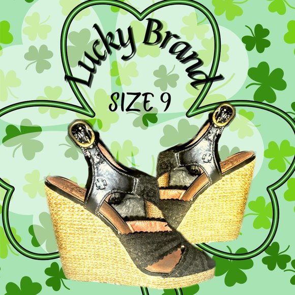 Black Wedge Espadrilles - Picture 1 of 12